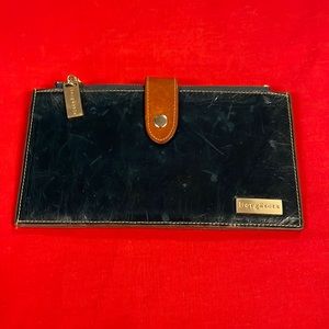 Borgasets leather bifold wallet w/large capacity